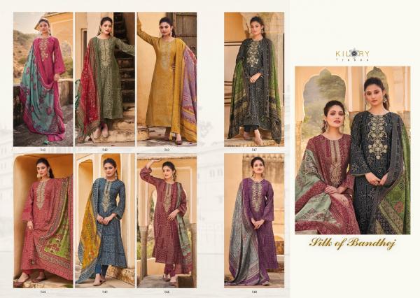 Kilory Silk Of Bandhej Fancy Viscose exclusive Designer Salwar Suit Collection